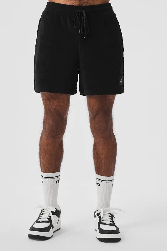 7" Coastal Terry Short - Black