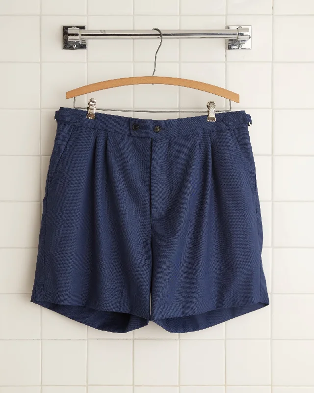 Night Blue Wool Shorts - 34