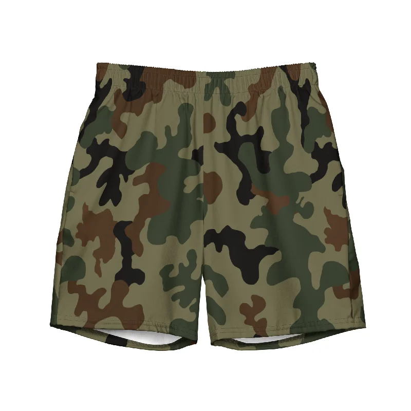 Seek and Disrupt Men's Camo Swim Trunks