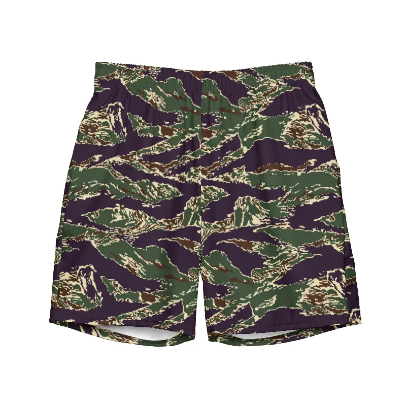 Taiwan ROC Marine Corps Digital Tiger Stripe Camo Men's Swim Trunks