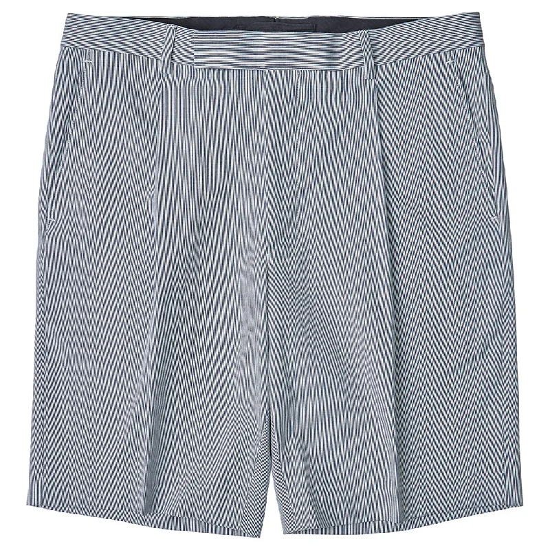 Tully White and Blue Fine Stripe Shorts